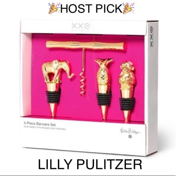 Lilly Pulitzer Other - 💯✅ AUTHENTIC LILLY PULITZER 4 PIECE BARWARE W/BOX